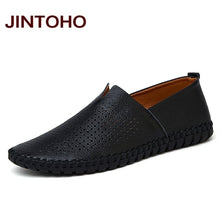 Load image into Gallery viewer, JINTOHO Big Size Men Genuine Leather Shoes Fashion Slip On Shoes For Men Italian Leather Men Loafers Brand Men Shoes