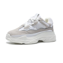 Load image into Gallery viewer, ASUMER 2018 fashion spring autumn shoes woman round toe lace up sneakers genuine lleather shoes casual women flats