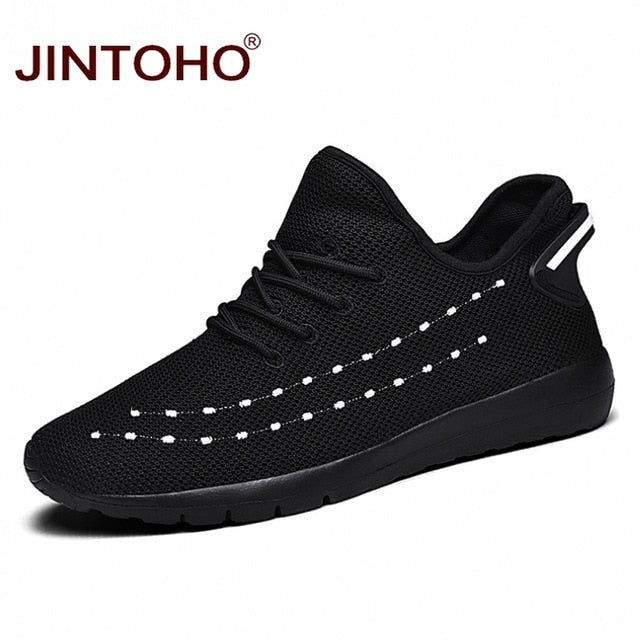 JINTOHO Big Size Fashion Brand Men Shoes Cheap Casual Male Shoes Black Men Sneakers Breathable Sneakers Shoes Men Shose