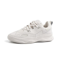 Load image into Gallery viewer, ASUMER 2019 Genuine Leather Flat Shoes Lace up Women Sneakers Round Toe Four Season Platform Shoes Casual Female Flats Size 42