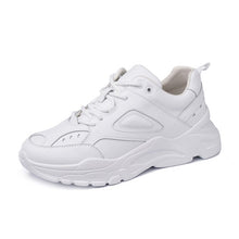 Load image into Gallery viewer, ASUMER fashion new spring autumn shoes woman round toe lace up genuine leather shoes women casual flats women sneakers 2019