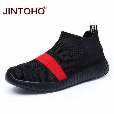 JINTOHO Big Size Men Sneakers Slip On Black Casual Shoes Brand Men Loafers Cheap Male Sneakers Summer Male Shoes 2019 Men Shose