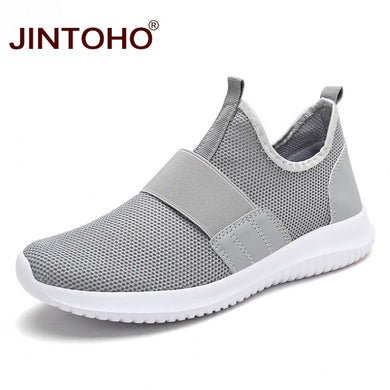 JINTOHO Summer Men Fashion Shoes Casual Mesh Male Shoes Slip On Sneakers For Men Breathable Shoes For Men 2019 Male Sneakers