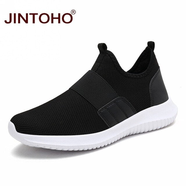 JINTOHO Summer Men Fashion Shoes Casual Mesh Male Shoes Slip On Sneakers For Men Breathable Shoes For Men 2019 Male Sneakers