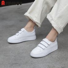 Load image into Gallery viewer, ASUMER 2019 fashion new spring autumn new shoes woman genuine leather shoes women casual flats women sneakers